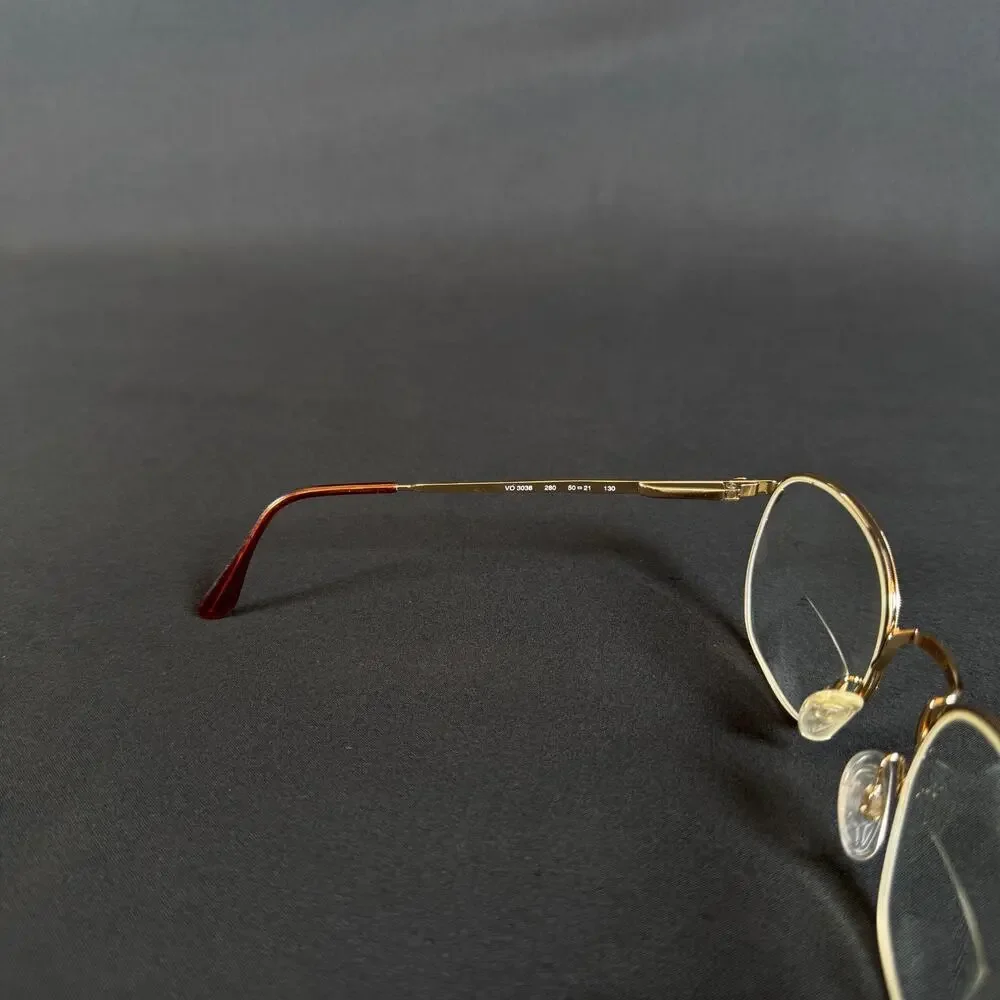 Florence Vogue VO3038 280 50-21-130 Gold Half Rim Eyeglasses Only Frame
